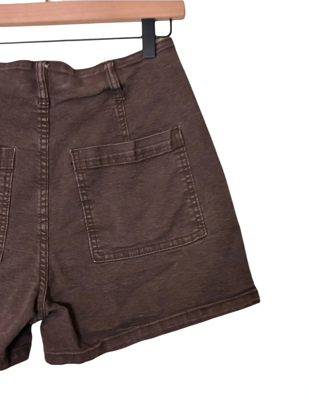 Universal Thread | Brown high rise midi cotton shorts sailor cut size 6/28